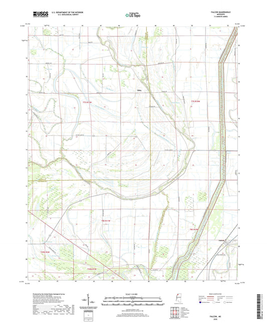 Falcon Mississippi US Topo Map Image