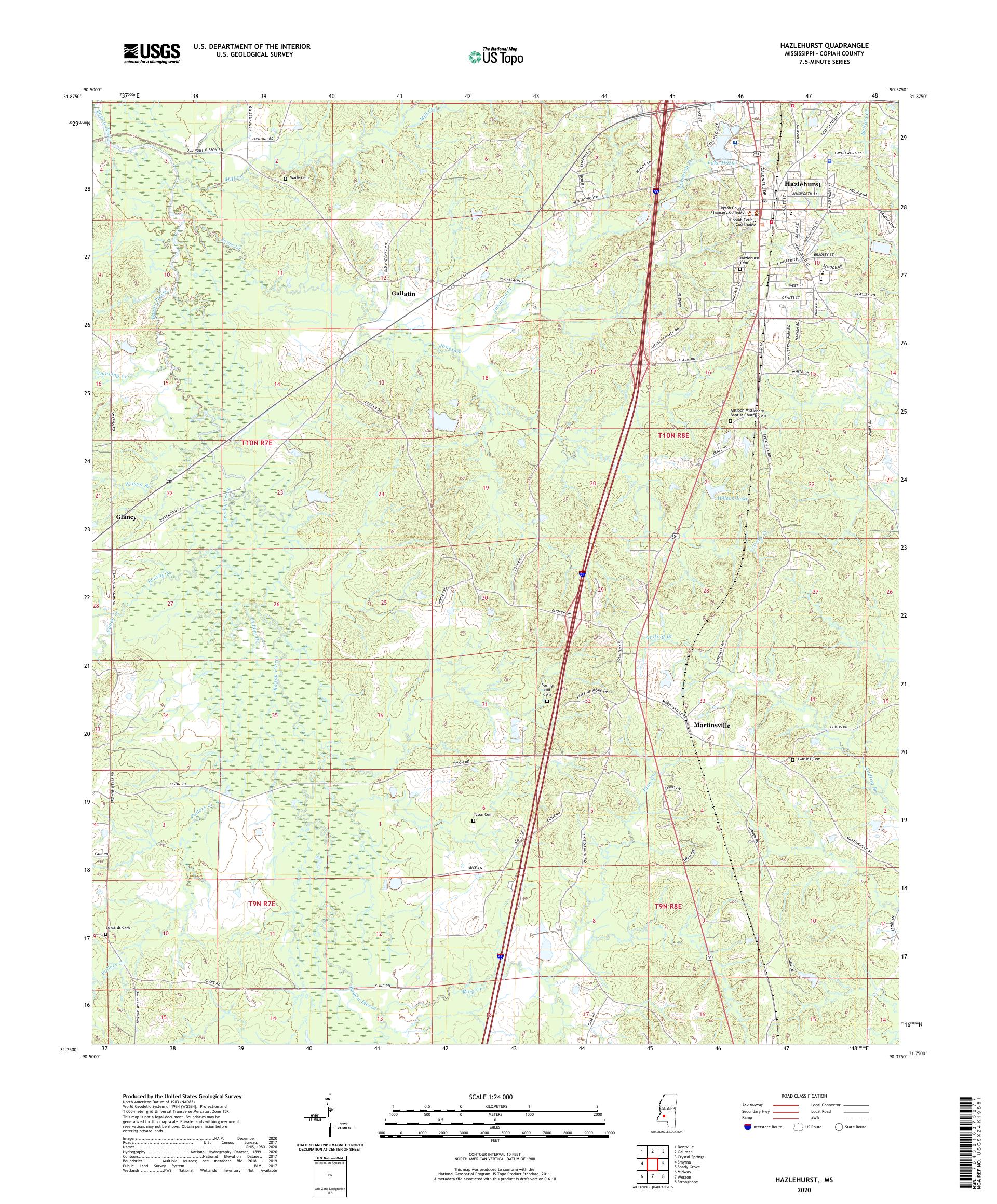 Hazlehurst Mississippi US Topo Map – MyTopo Map Store Hazlehurst Mississippi US Topo Map – MyTopo Map Store