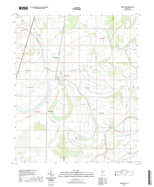 Jonestown Mississippi US Topo Map Image