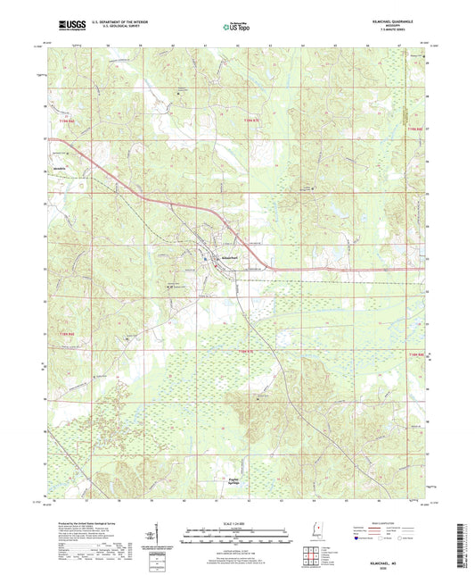 Kilmichael Mississippi US Topo Map Image