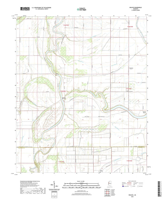 Kinlock Mississippi US Topo Map Image