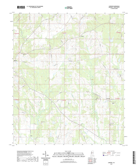 Linwood Mississippi US Topo Map Image