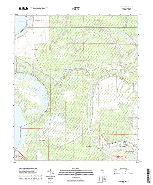 Long Lake Mississippi US Topo Map Image