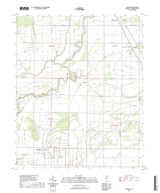 Mattson Mississippi US Topo Map Image
