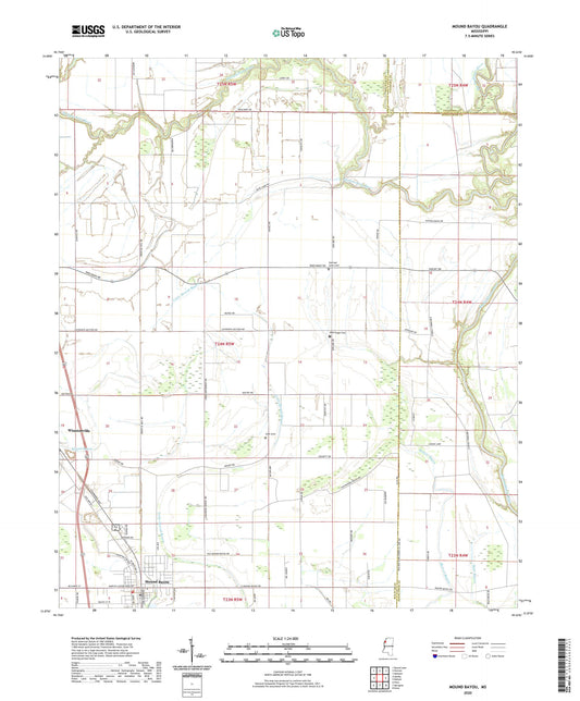 Mound Bayou Mississippi US Topo Map Image