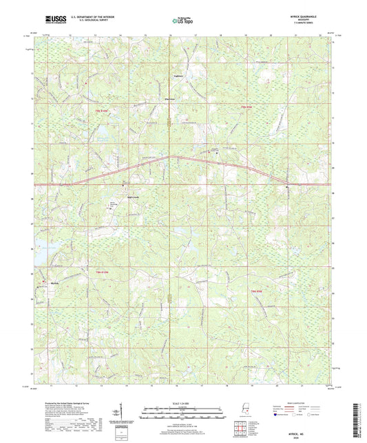 Myrick Mississippi US Topo Map Image