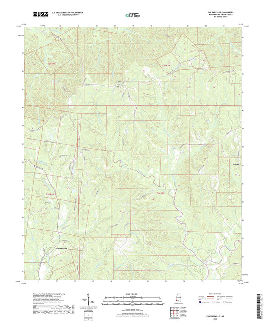 Pinckneyville Mississippi US Topo Map Image