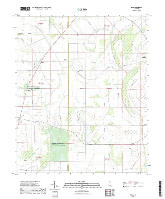 Rome Mississippi US Topo Map Image