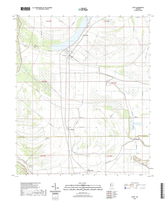 Scott Mississippi US Topo Map Image