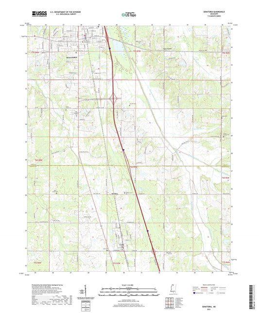 Senatobia Mississippi US Topo Map Image