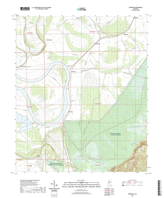 Thornton Mississippi US Topo Map Image