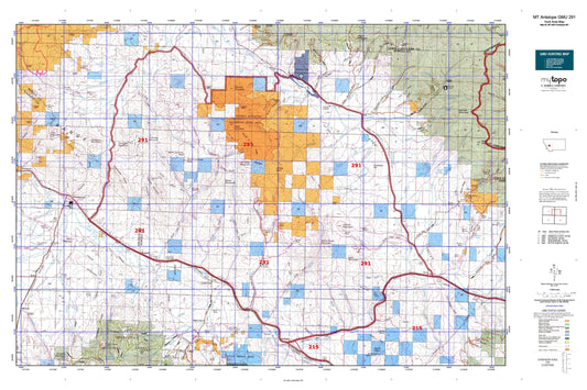 Montana Antelope GMU 291 Map Image