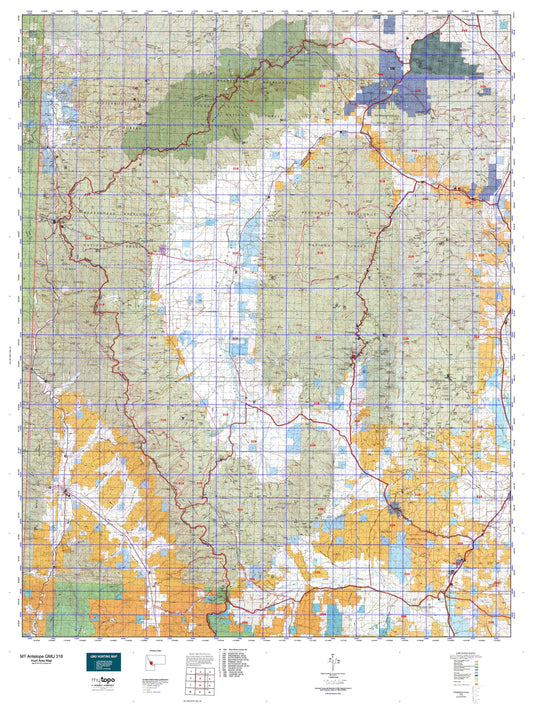 Montana Antelope GMU 318 Map Image