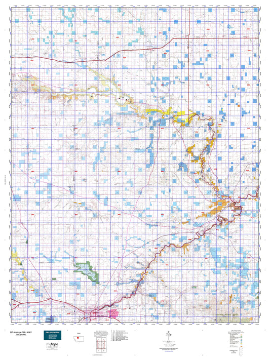 Montana Antelope GMU 404 E Map Image