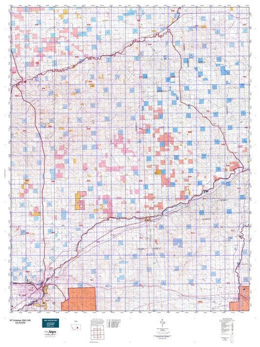 Montana Antelope GMU 540 Map Image