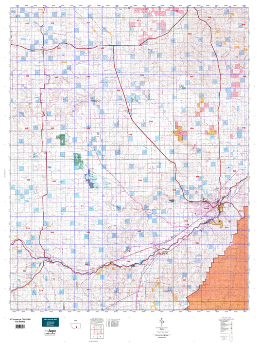 Montana Antelope GMU 560 Map Image