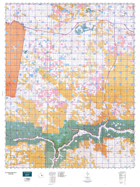 Montana Antelope GMU 620 E Map Image