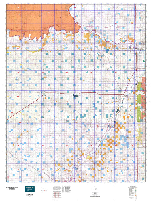 Montana Antelope GMU 650 E Map Image
