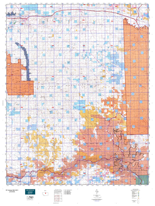 Montana Antelope GMU 690 E Map Image