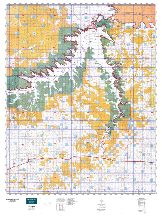 Montana Antelope GMU 700 E Map Image
