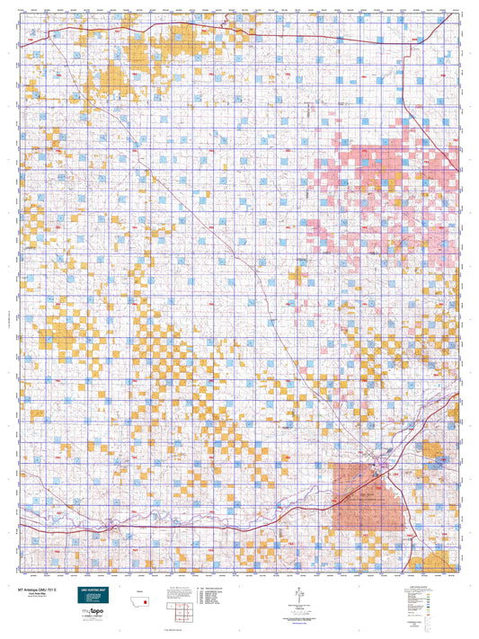 Montana Antelope GMU 701 E Map Image