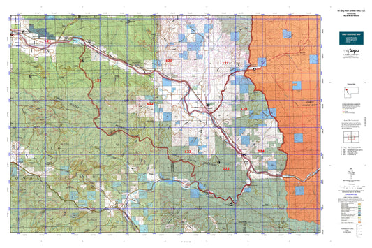 Montana Big Horn Sheep GMU 122 Map Image