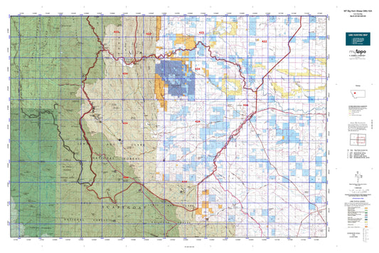 Montana Big Horn Sheep GMU 424 Map Image
