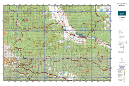 Montana Deer/Elk GMU 123 Map Image