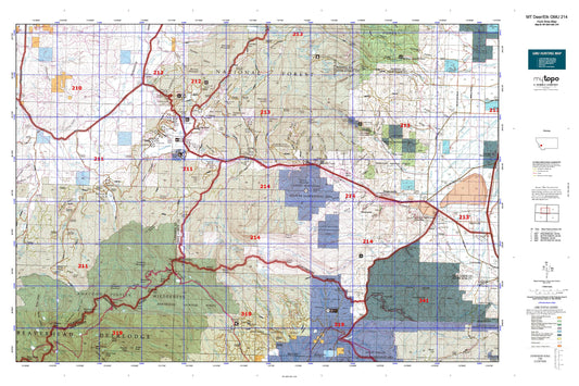 Montana Deer/Elk GMU 214 Map Image