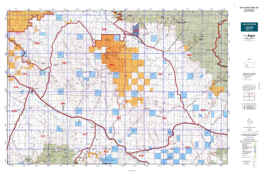 Montana Deer/Elk GMU 291 Map Image
