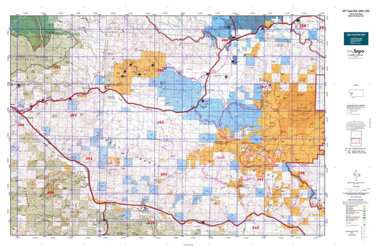 Montana Deer/Elk GMU 292 Map Image