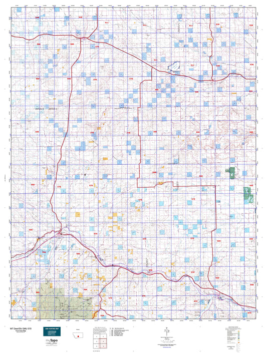 Montana Deer/Elk GMU 570 Map Image