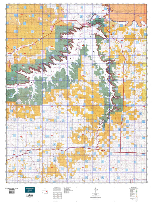 Montana Deer/Elk GMU 700 NE Map Image