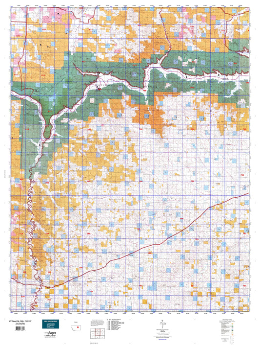 Montana Deer/Elk GMU 700 SW Map Image