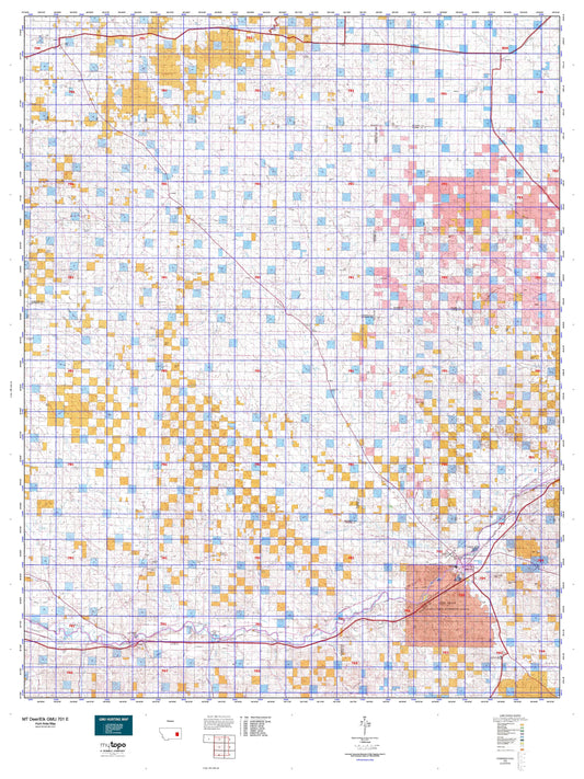 Montana Deer/Elk GMU 701 E Map Image