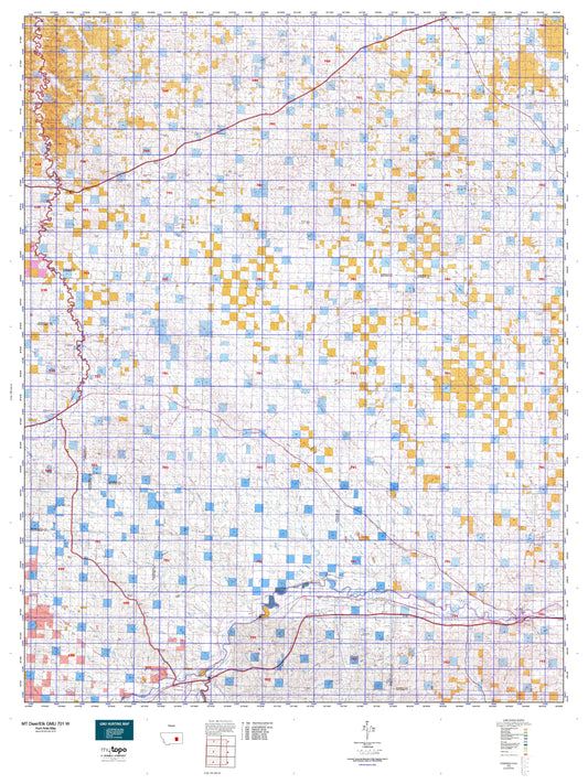 Montana Deer/Elk GMU 701 W Map Image