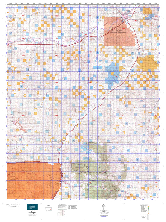Montana Deer/Elk GMU 702 E Map Image