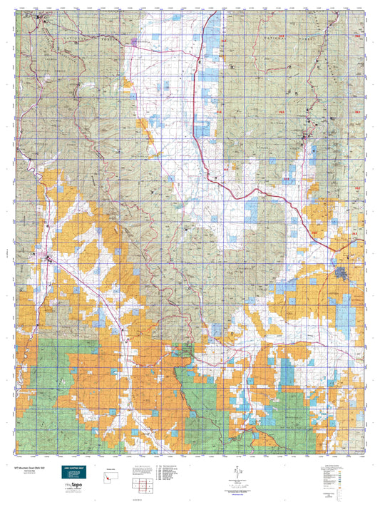 Montana Mountain Goat GMU 322 Map Image