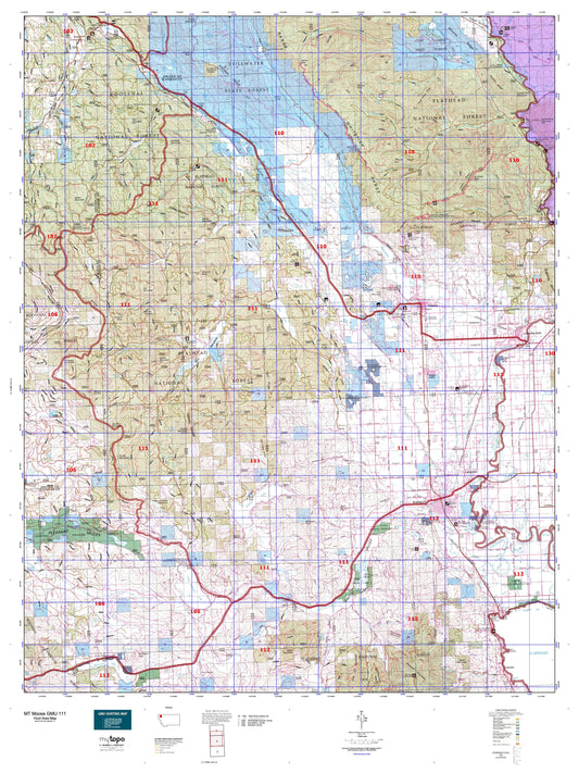 Montana Moose GMU 111 Map Image