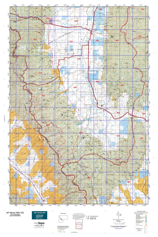 Montana Moose GMU 323 Map Image