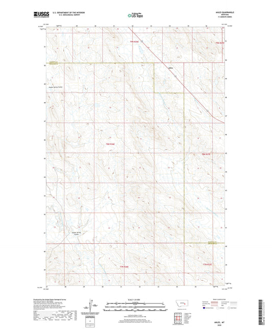 Ahles Montana US Topo Map Image