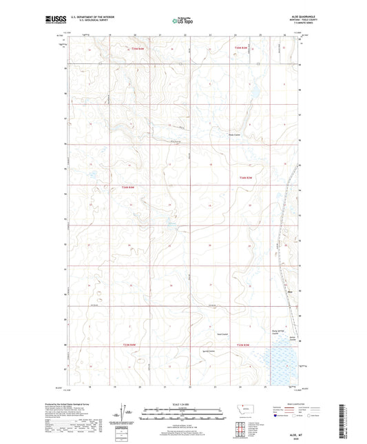 Aloe Montana US Topo Map Image