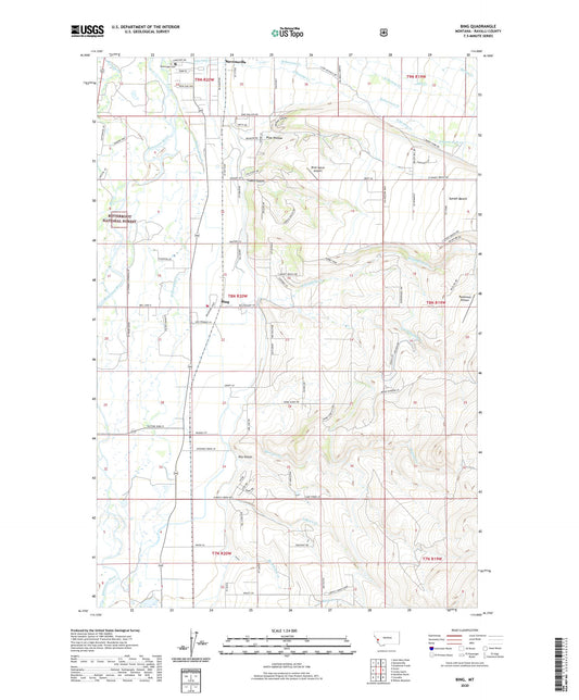 Bing Montana US Topo Map Image