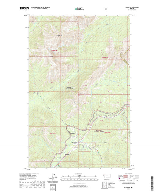 Blacktail Montana US Topo Map Image