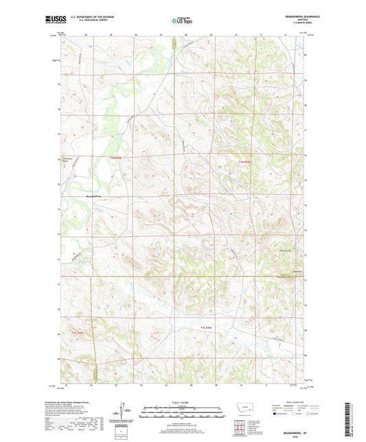 Brandenberg Montana US Topo Map Image
