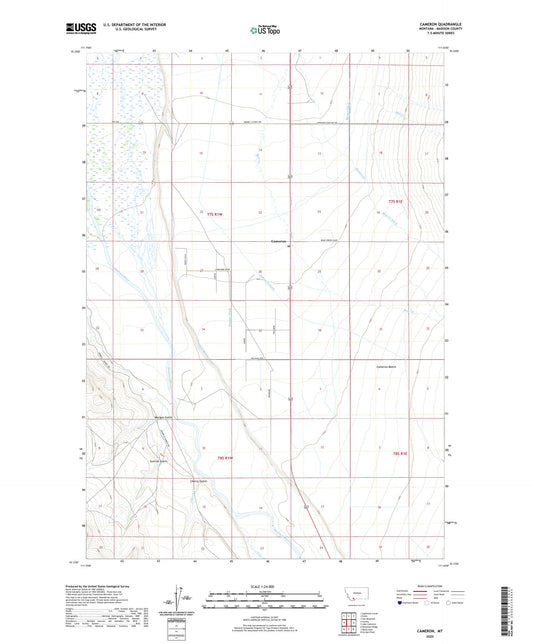 Cameron Montana US Topo Map Image