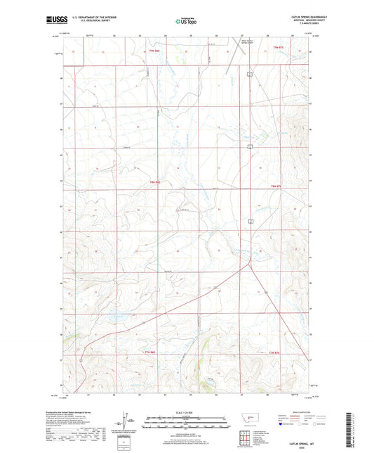 Catlin Spring Montana US Topo Map Image