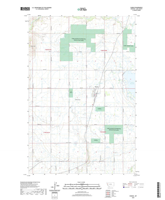 Charlo Montana US Topo Map Image