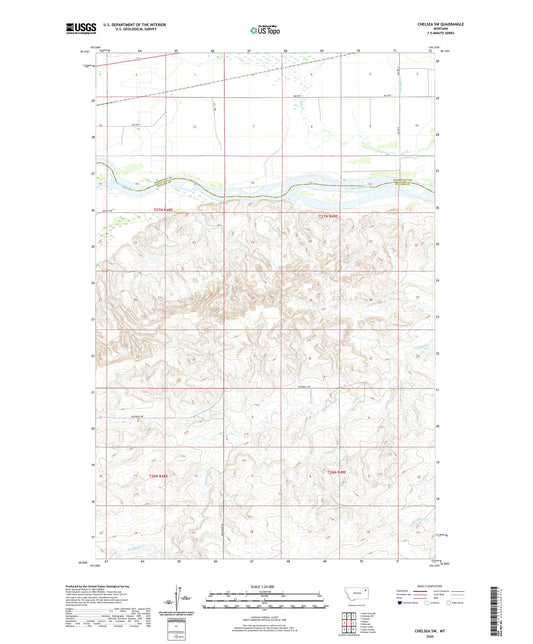 Chelsea SW Montana US Topo Map Image