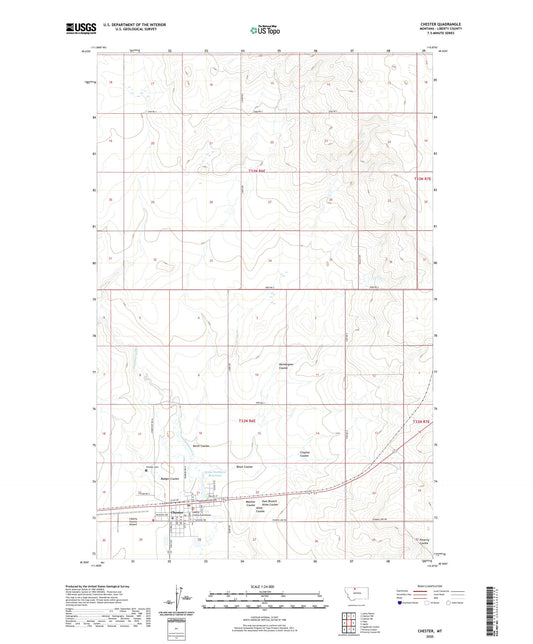 Chester Montana US Topo Map Image